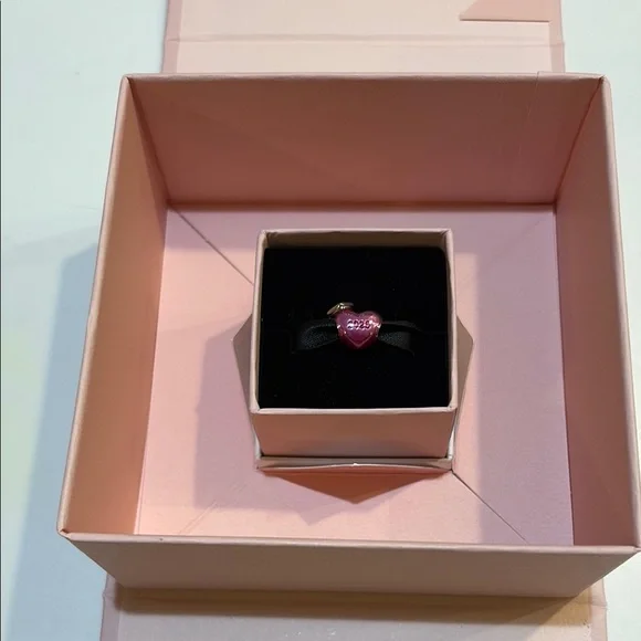 Pandora Pink Heart graduation charm. 2025.  New in box- comes with box(es)/bag. - Picture 3 of 7